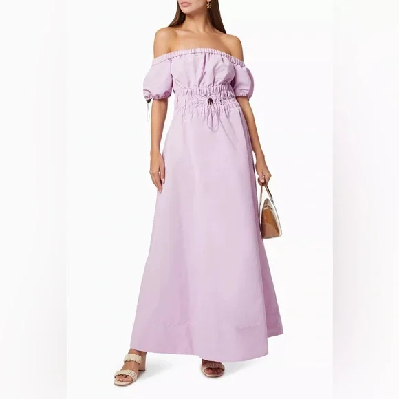 open lace back dress Staud Women's Claretta Dress - Multi - Size XL
